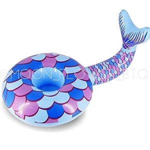 Inflatable Mermaid Tail Drink Holder Pool Float Cup Holder Summer Party
